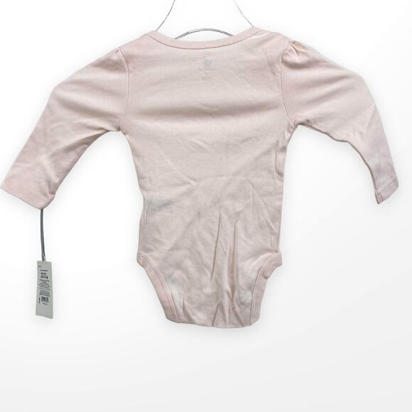 CLOUD ISLAND Pink Loved Cursive Long Sleeve Infant Bodysuit - Picture 2 of 10